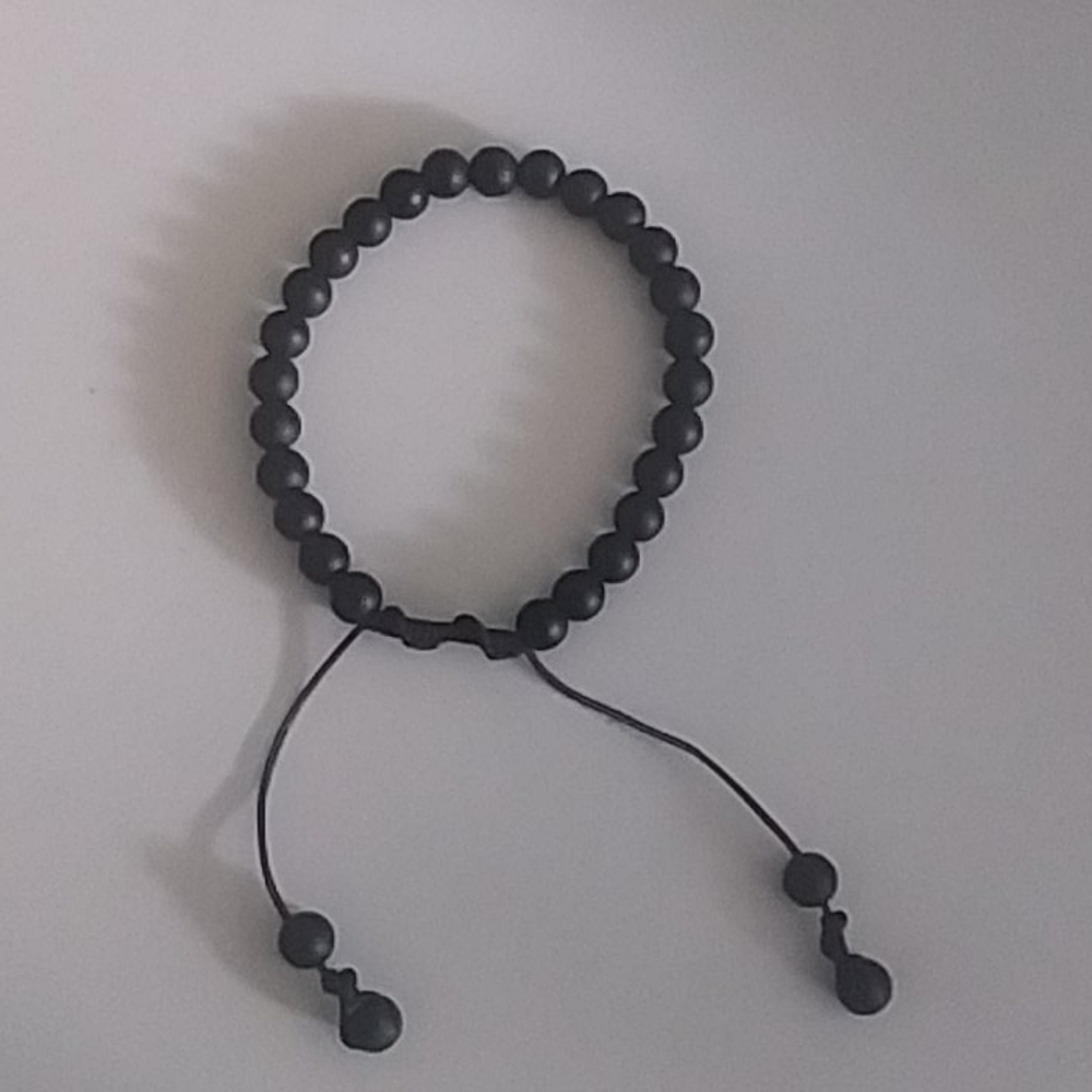 Men's Black Beades Braclet